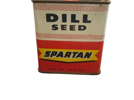 Vintage Spartan Dill Seed 1 3 8 Oz Spice Tin Grand Rapids Michigan Cheap