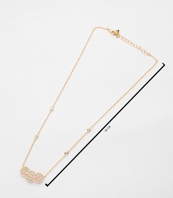 Crystal Heaven Necklace Set (Brass) Supply