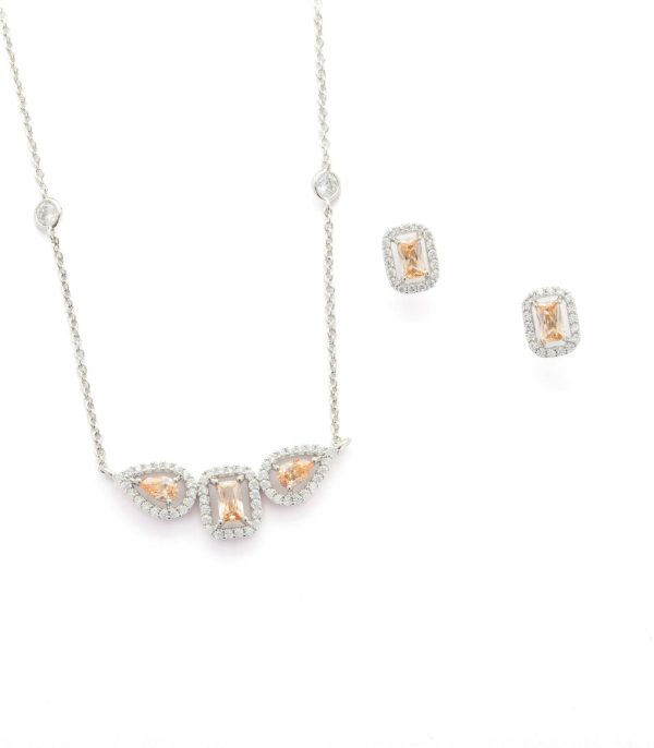 Chunky Sunshine Necklace Set (Brass) Online Hot Sale