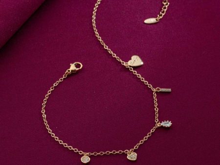 Cute Charm Anklet (Brass) Discount