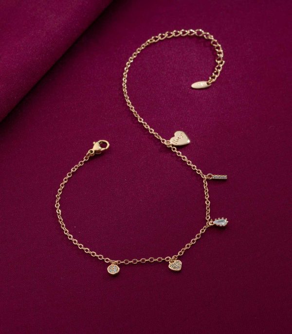 Cute Charm Anklet (Brass) Discount