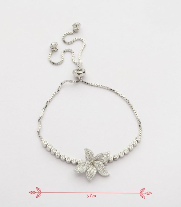 Blooming Love Bracelet (Silver) Discount