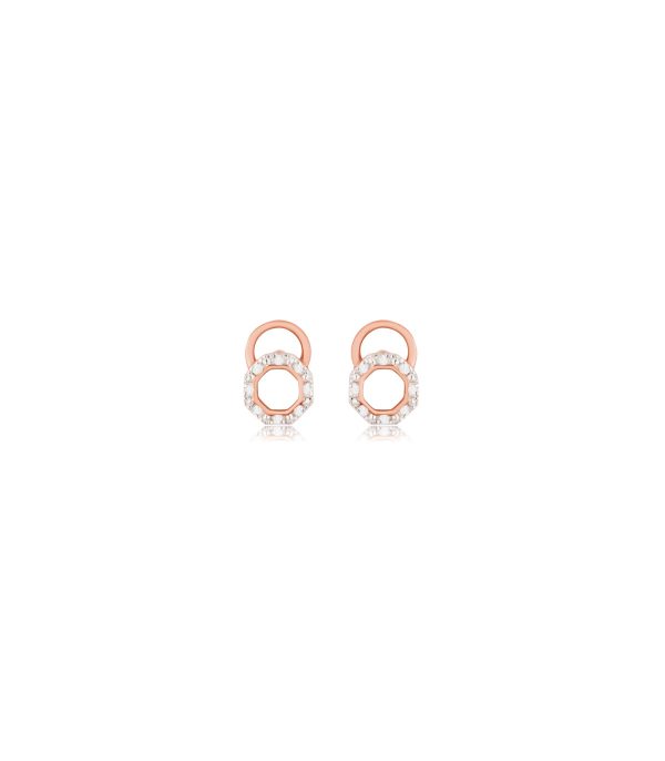 Diamond Stylish Swirls Earrings Hot on Sale