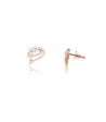 Diamond Pretty Foliage Earrings Fashion