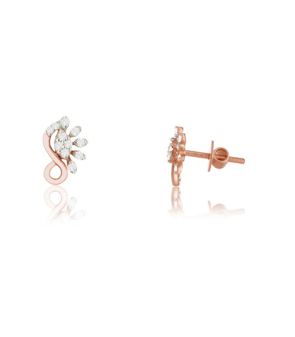 Diamond Vintage Vine Earrings For Discount