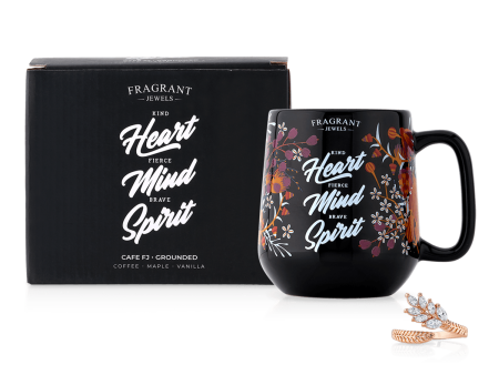 Cafe FJ: Grounded - Heart Mind Spirit - Jewel Candle For Cheap