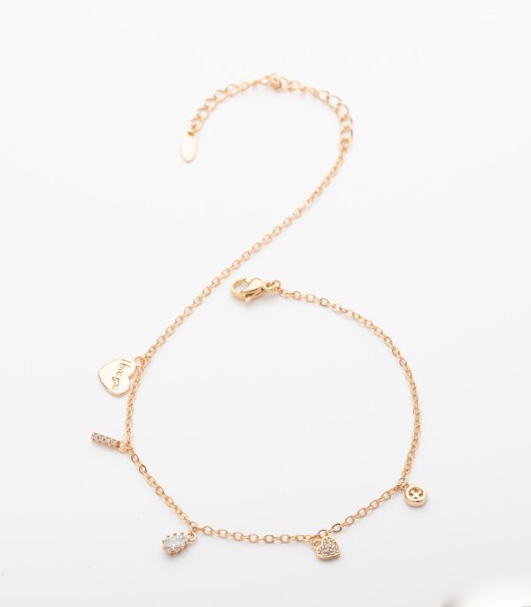 Cute Charm Anklet (Brass) Discount