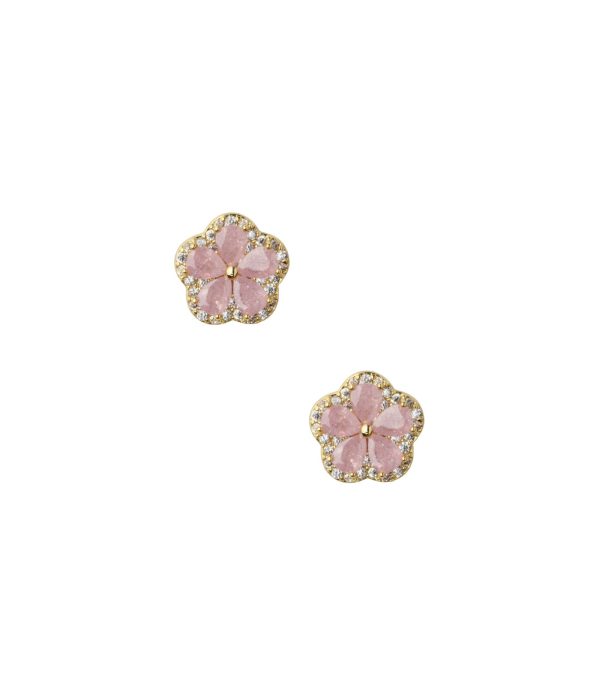 Cute Flower Earrings (Brass) on Sale