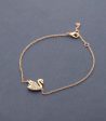 Funky Little Swan Bracelet (Brass) Sale