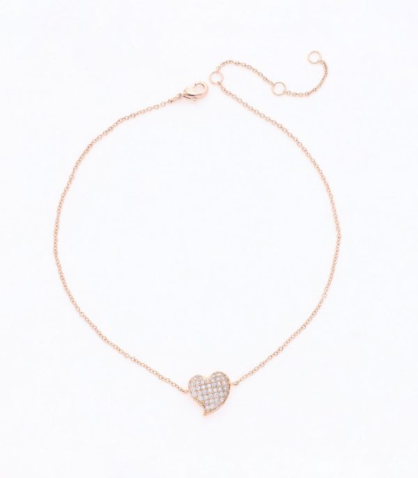 DAINTY HEART OF DESIRES ANKLET (BRASS) Supply