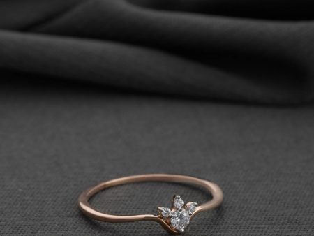 Diamond Tulip Treasures Ring For Cheap