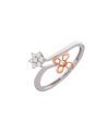 Diamond Floral Duette Ring Sale