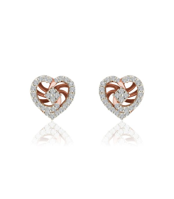 Diamond Heart Haven Earrings Cheap