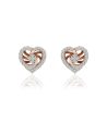 Diamond Heart Haven Earrings Cheap