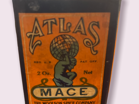 Vintage Atlas Mace Woolson Spice Tin Toledo Ohio Online Hot Sale