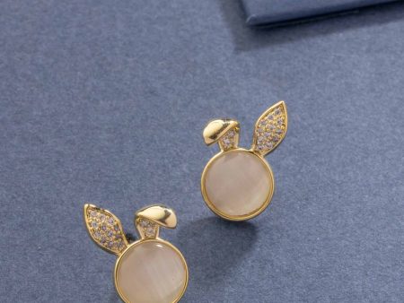 Crystal Bunny Studs (Brass) Supply