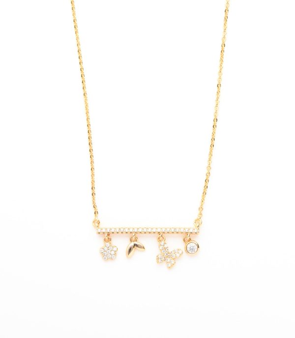 Charms Swing Necklace (Brass) Discount