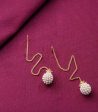 Dangling Moti Earrings (Brass) For Discount