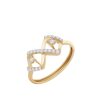 Diamond Radiant Twist Ring For Sale