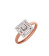 Diamond Square Serenity Ring Discount