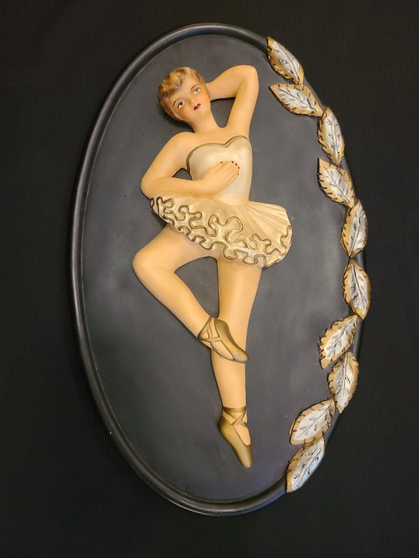 Vintage Chalkware Wall Art   Plaques  20x12 each Online