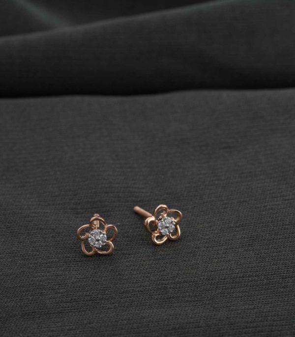 Diamond Blossom Chic Earrings Online now