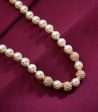 Classic Single Layer Pearl Necklace (Brass) Sale