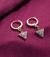 Dangling Triangle Hoops (Brass) Online