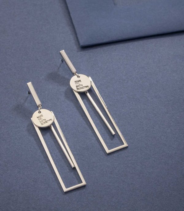 Contemporary Drop Earring (Brass) Online Hot Sale