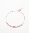 Cute Pink Stone Bracelet (Brass) Cheap