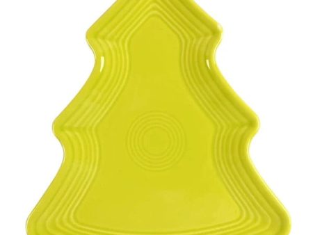 Fiesta Tree Shaped Plate in Lemongrass Hot on Sale