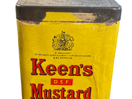 Vintage Keens Mustard Spice Tin Norwich England J&J Colman Ltd. Cheap