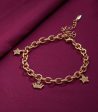 Charm Chain Bracelet (Brass) on Sale