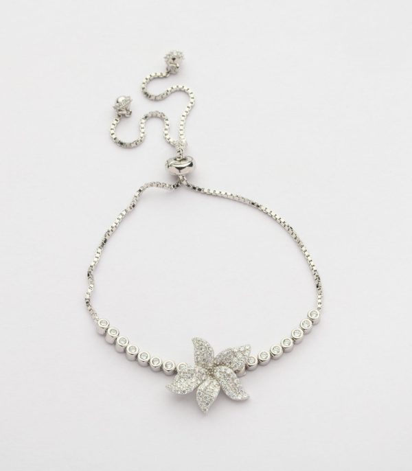 Blooming Love Bracelet (Silver) Discount