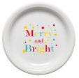 Fiesta Appetizer Plate Merry and Bright decal Online Hot Sale