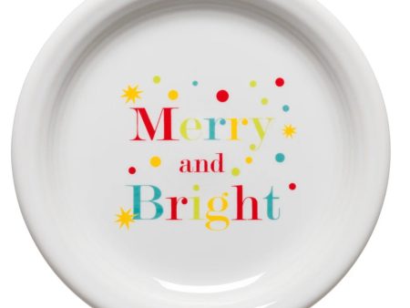 Fiesta Appetizer Plate Merry and Bright decal Online Hot Sale