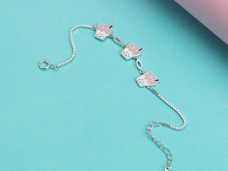 Boba Tea Bracelet (Silver) Cheap