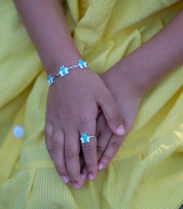 Cute Bee Finger Ring (Silver) Online