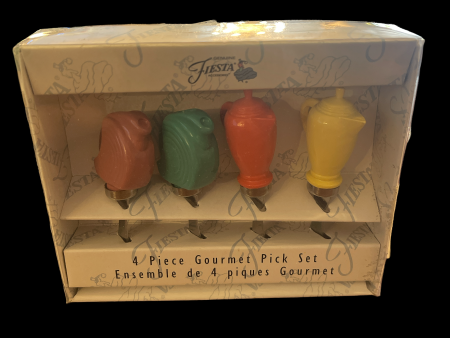 Fiesta 4 PIECE GOURMET PICK SET  - RETIRED NIB Hot on Sale