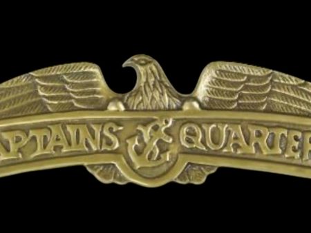 Captains Quarters Brass Eagle Sign large Hot on Sale