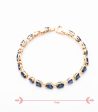 Blue Stone Bracelet (Brass) Fashion