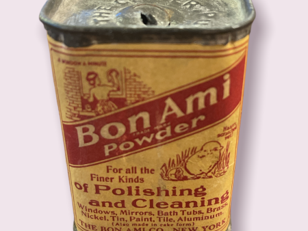 Vintage Small Bon Ami Powder Tin The Bon Ami Co. New York NY Online Hot Sale