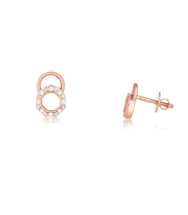 Diamond Stylish Swirls Earrings Hot on Sale