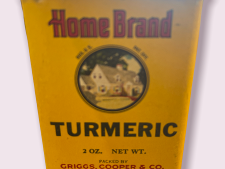 Vintage Home Brand Spice Tin for Tumeric Griggs Cooper St Paul MN Online Hot Sale