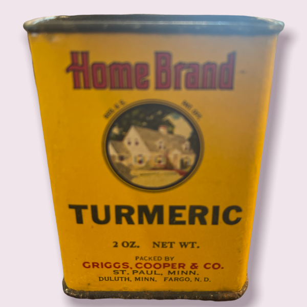 Vintage Home Brand Spice Tin for Tumeric Griggs Cooper St Paul MN Online Hot Sale