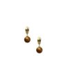 Brown Drop Earrings (Brass) Hot on Sale