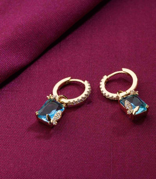 Blue-Fly Earrings (Brass) Sale