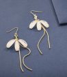 Flying Golden Fireflies Of Pearls Earrings (Brass) Online Sale