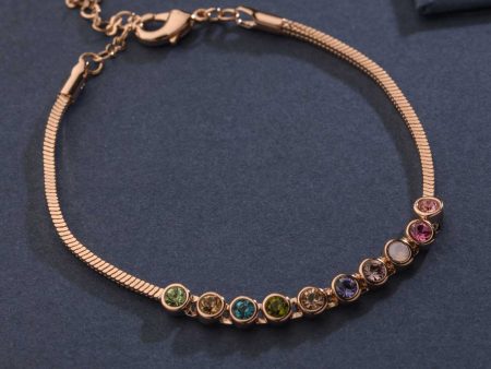 Textured Color Stones On Handmade Bracelet  (Brass) Online Hot Sale