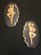 Vintage Chalkware Wall Art   Plaques  20x12 each Online